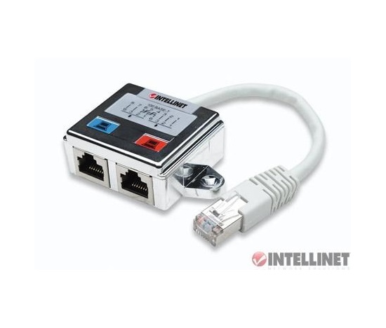 Intellinet 2-portový modulárny distribútor, rozdeľovač FTP RJ45