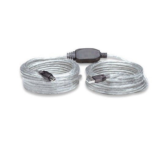 MANHATTAN USB kábel 2.0 Aktívne prepojenie A-B 11m