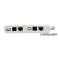 Tester káblov Intellinet, 4 v 1, RJ11, RJ45, USB a BNC