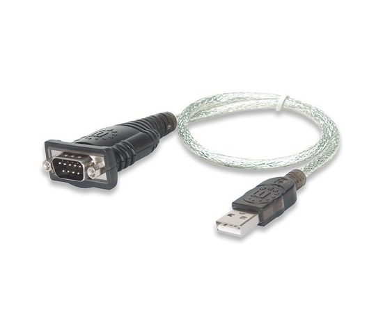 MANHATTAN prevodník USB na sériový port (USB AM / DB9M, RS232), blister