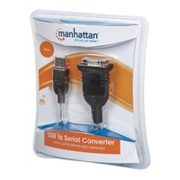 MANHATTAN prevodník USB na sériový port (USB AM / DB9M, RS232), blister