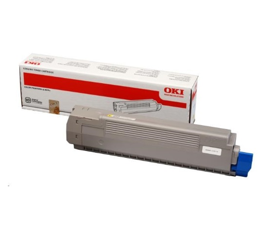 Žltý toner OKI pre C801/C821 (7 300 strán)