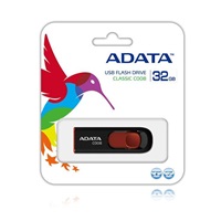 ADATA Flash Disk 32GB C008, USB 2.0 Klasická, čierna