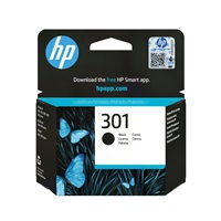 HP 301 Black Ink Cart, 3 ml, CH561EE (190 pages)
