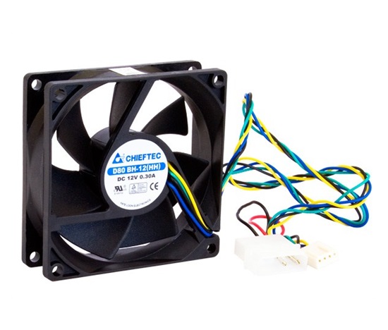 Ventilátor CHIEFTEC AF-0825PWM, 80x80x25 mm, PWM