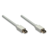 MANHATTAN Mini DisplayPort kábel, samec na samca, 1 m, biely