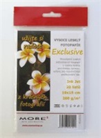 ARMOR MORE Exkluzívny fotopapier 260g, 10x15 / lesklý, 20 listov, fotografie 10x15cm