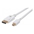 Kábel MANHATTAN Mini DisplayPort Male na DisplayPort Male, 2 m, biely