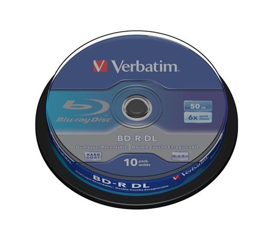 VERBATIM BD-R(10-pack)/DualLayer/spindle/6X/50GB