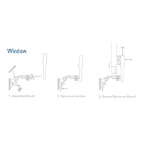 UBNT NanoStatio Mount NS-WM [držiak pre všetky typy nanostaníc na okno/stenu]