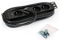 TRITON 10" rozvádzač 4x230V CSN- 2m, čierny