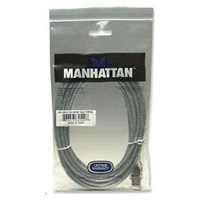 MANHATTAN USB kábel 2.0 Kábel A-B 5 m (strieborný)