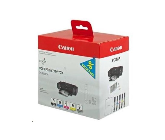Canon BJ CARTRIDGE PGI-9 PBK/C/M/Y/GY Multi Pack