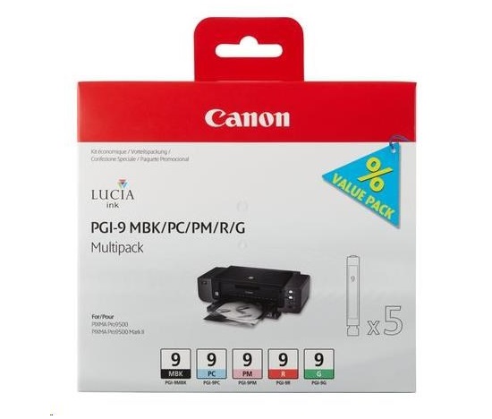 Canon BJ Cartridge PGI-9 MBK/PC/PM/R/G Multi Pack