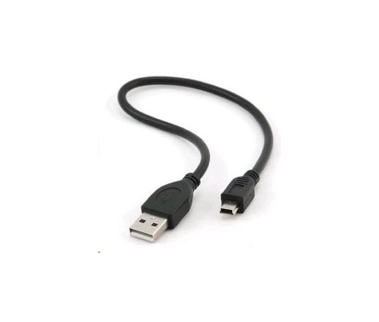 Kábel USB GEMBIRD 2.0 A-Mini B (5pin) 30 cm na externé pevné disky (ADATA, WD, ...)