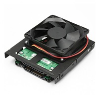 AXAGON RHD-225, kovový rám pre 2x 2.5" HDD/SSD do 3.5" poloha, montáž ventilátora
