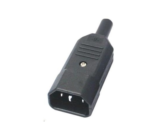 Napájací konektor PREMIUMCORD 230V pre kábel (samec, IEC C14)