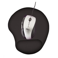 TRUST Bigfoot Gelová podložka pod myš, čierna, gél