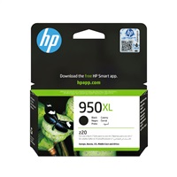 HP 950XL Black Ink Cart, 53 ml, CN045AE (2,300 pages)