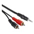 PREMIUMCORD Audio kábel 3,5 mm Jack - 2x Cinch 2 m (M/M, stereo)