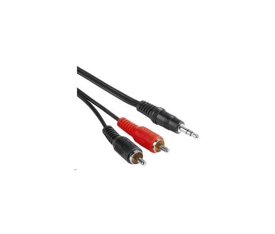 PREMIUMCORD Audio kábel 3,5 mm Jack - 2x Cinch 5 m (M/M, stereo)