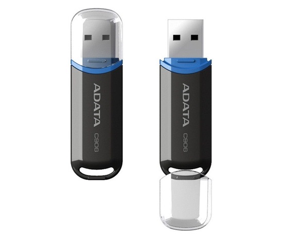 ADATA Flash disk 32GB C906, USB 2.0 Klasická, čierna