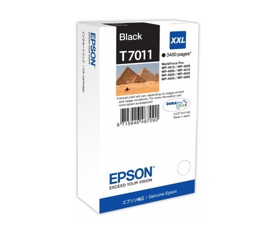 Čierny atrament EPSON WorkForce-4000/4500 - čierny XXL - 3400 str. (63,2 ml)