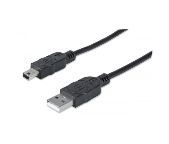 MANHATTAN USB kábel 2.0 Kábel A-mini B 1,8 m