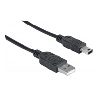 MANHATTAN USB kábel 2.0 Kábel A-mini B 1,8 m