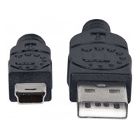 MANHATTAN USB kábel 2.0 Kábel A-mini B 1,8 m