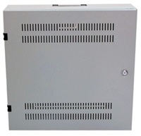 Nástenný vertikálny rack 19" 2U+4U, hĺbka 15 cm, sivý