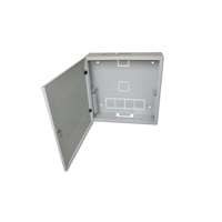 Nástenný vertikálny rack 19" 2U+4U, hĺbka 15 cm, sivý