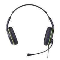 GENIUS sluchátka s mikrofonem HS-400A, černozelená