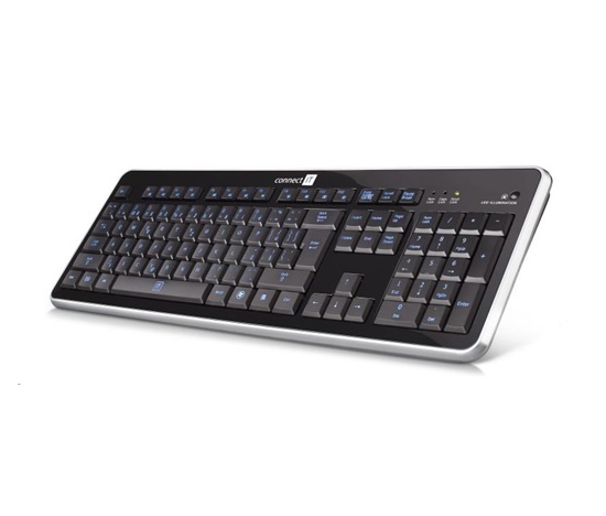 CONNECT IT Klávesnice CI-45 s LED podsvícením, USB