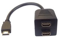 PREMIUMCORD Adaptér HDMI M - 2x F (rozdeľovač, 1.3)