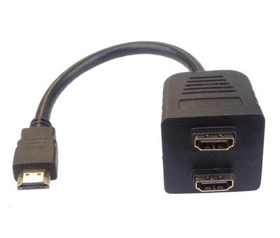 PREMIUMCORD Adaptér HDMI M - 2x F (rozdeľovač, 1.3)