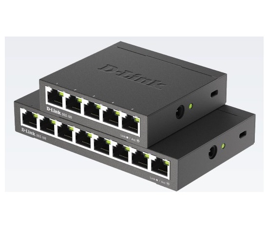 D-Link DGS-105 5-portový gigabitový stolný prepínač s kovovým puzdrom