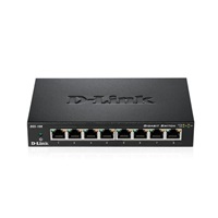 D-Link DGS-108 8-portový gigabitový stolný prepínač s kovovým puzdrom