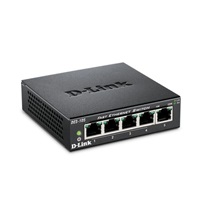 D-Link DES-105 5-portový 10/100 stolný prepínač s kovovým puzdrom