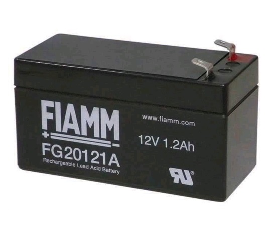 Batéria - Fiamm FG20121A (12V/1,2Ah - Faston 187 - 48mm), životnosť 5 rokov