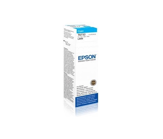 Atramentová tyčinka EPSON T6732 nádobka s azúrovým atramentom 70 ml pre L800/L1800