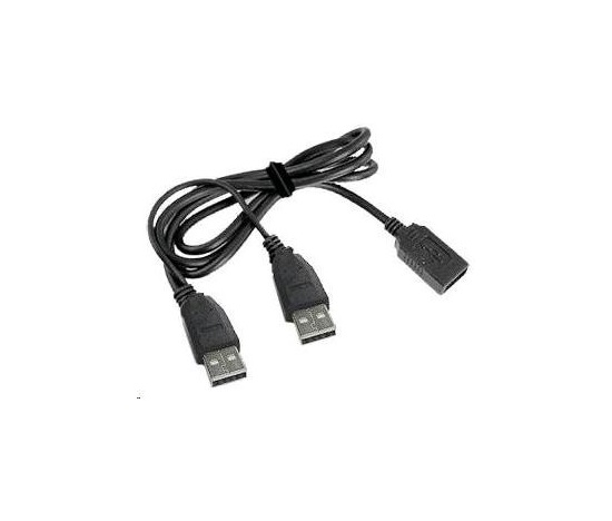 Kábel USB GEMBIRD 2.0 A-A predĺženie 1m DUAL (prídavné napájanie)