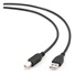 Kábel USB GEMBIRD 2.0 A-B kábel 1,8 m Professional (čierny, pozlátené kontakty)