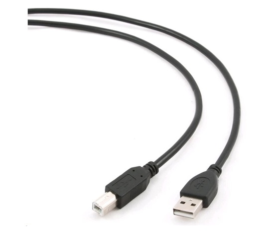 Kábel USB GEMBIRD 2.0 A-B kábel 1,8 m Professional (čierny, pozlátené kontakty)