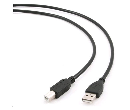 Kábel USB GEMBIRD 2.0 A-B kábel 3 m Professional (čierny, pozlátené kontakty)