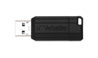 VERBATIM Flash Disk 64GB USB 2.0 Store 'n' Go PinStripe, čierna