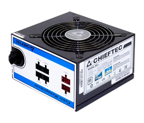 Napájací zdroj CHIEFTEC série A80, CTG-550C, 550W, 12cm ventilátor, Active PFC, modulárny, maloobchodný predaj, 85+