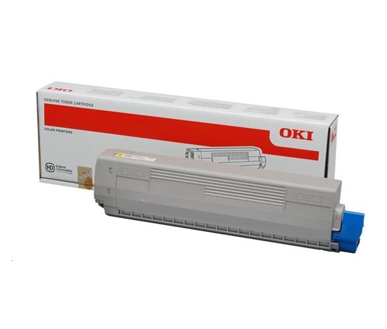 Žltý toner OKI pre C822 (7 300 strán)