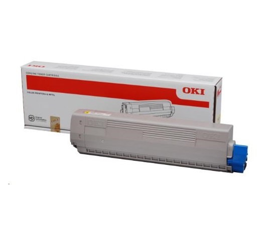 Žltý toner OKI pre C831/841 (10 000 strán)