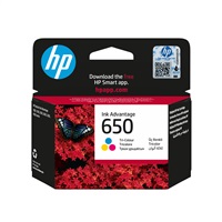 HP 650 Tri-color Ink Cart, 5 ml, CZ102AE (200 pages)